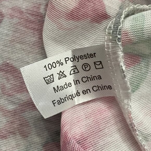 Show Me Your Mumu One Size White Pink Floral Belted Robe Garden of Blooms Kimono - Picture 7 of 12